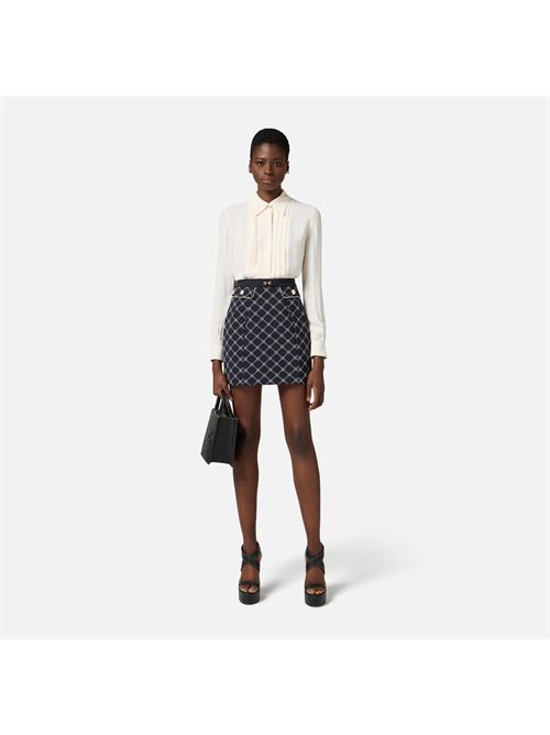 gonna donna nera ELISABETTA FRANCHI | GOS0351E2/685